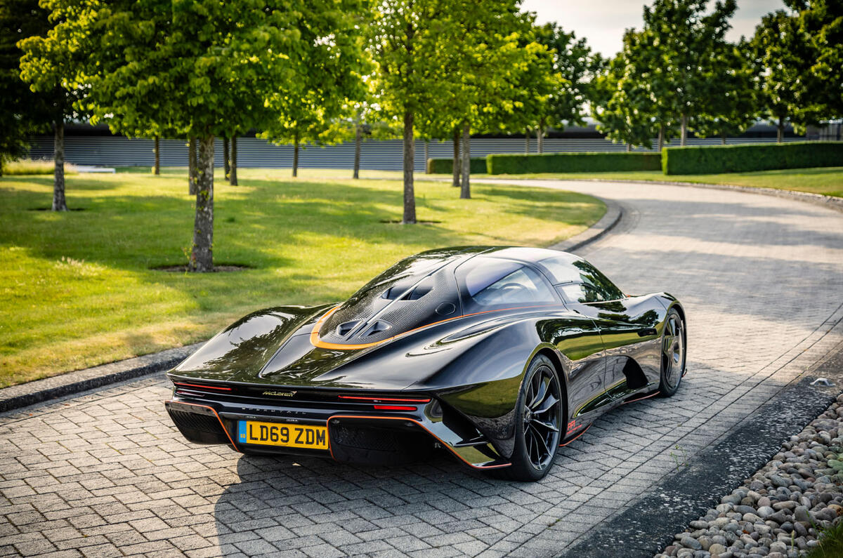 McLaren Speedtail 2020 UK first drive review - static rear