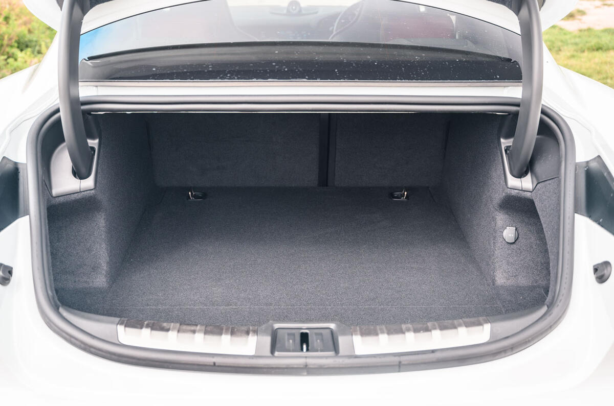 Porsche Taycan 2020 road test review - boot