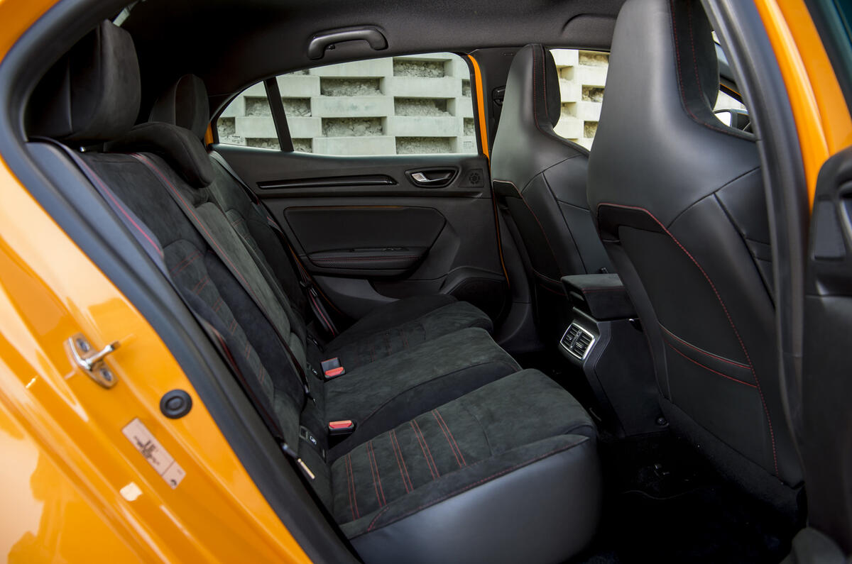 Renault Megane RS 280 2018 road test review rear seats