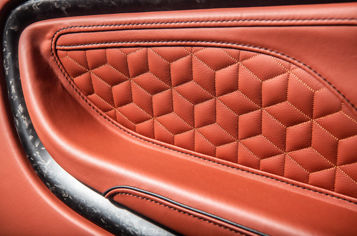 Aston Martin DBS Superleggera 2018 road test review - door cards