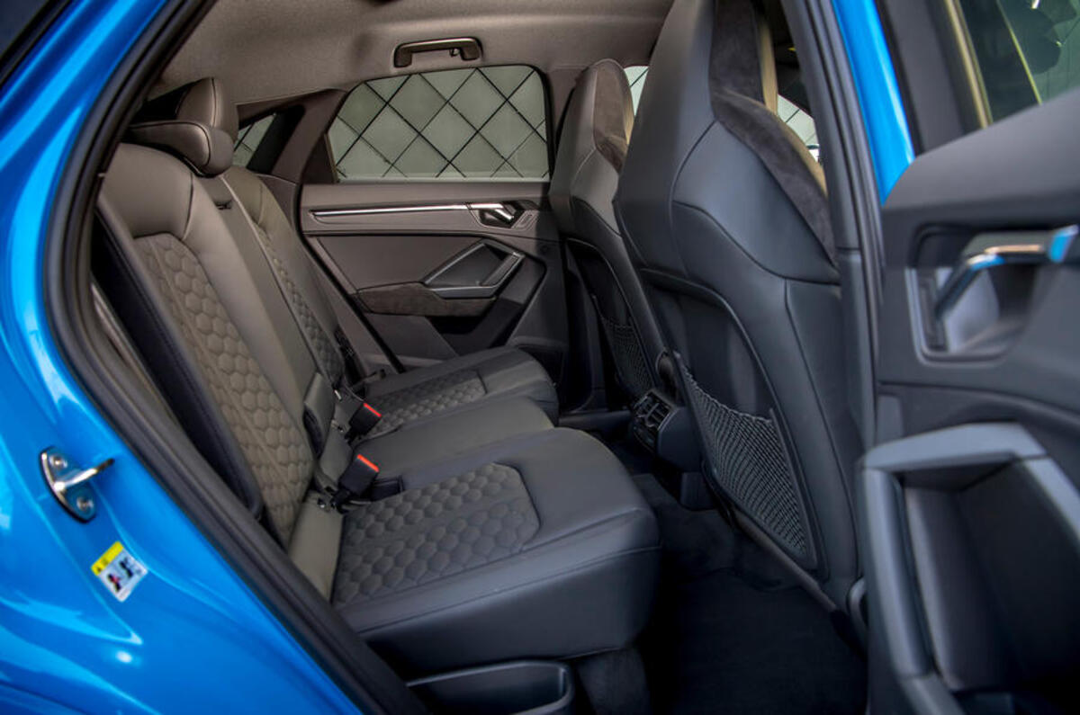 Audi RS Q3 Sportback 2020 road test review - rear seats