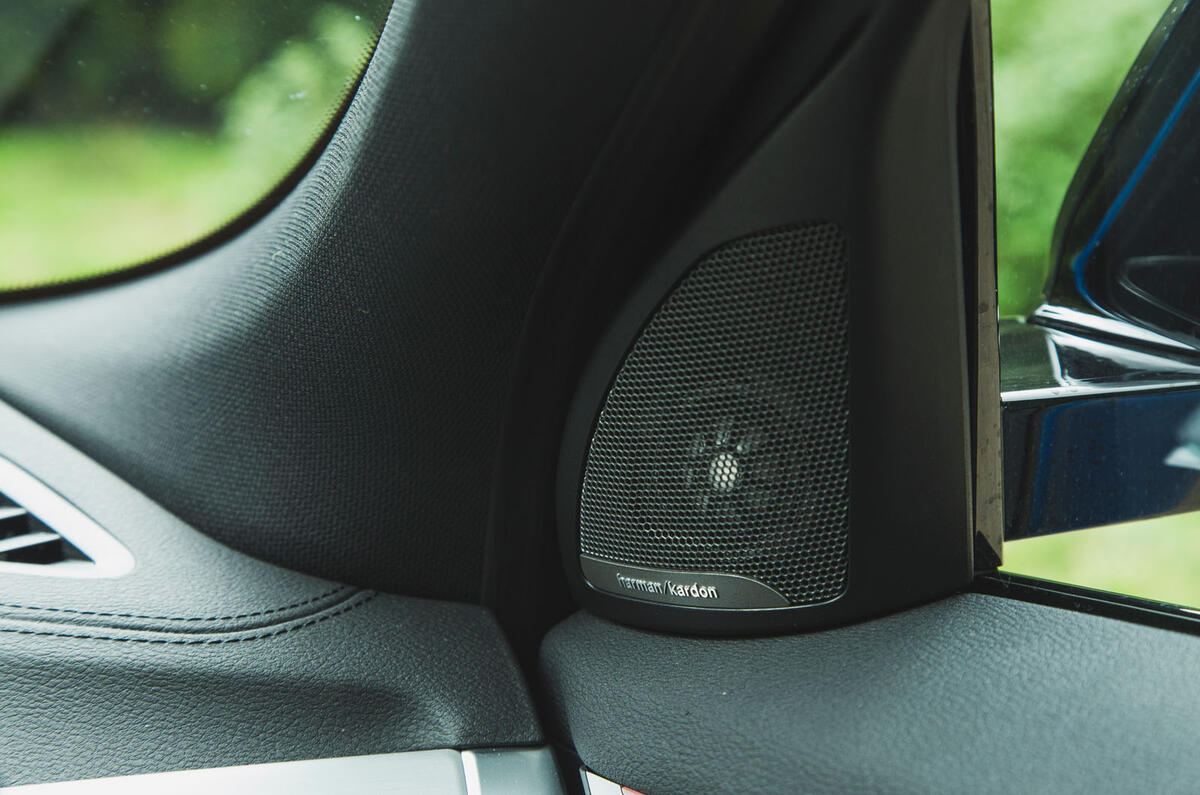 BMW X2 M35i 2019 road test review - speaker grilles