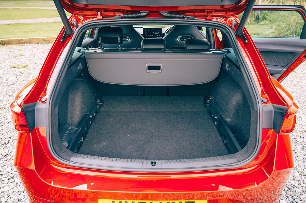24 Cupra Leon Estate 2021 road test review boot 24 Cupra Leon Estate 2021 road test review boot