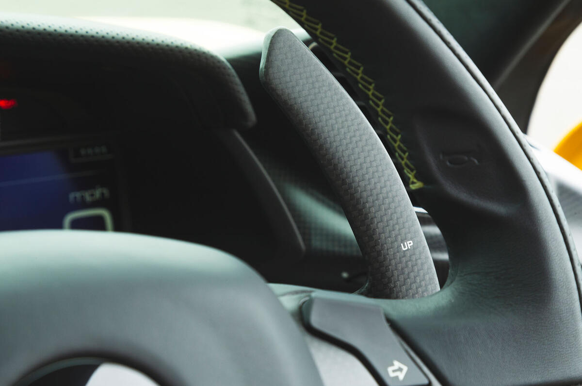 Ferrari 488 Pista 2019 road test review - paddle shifters