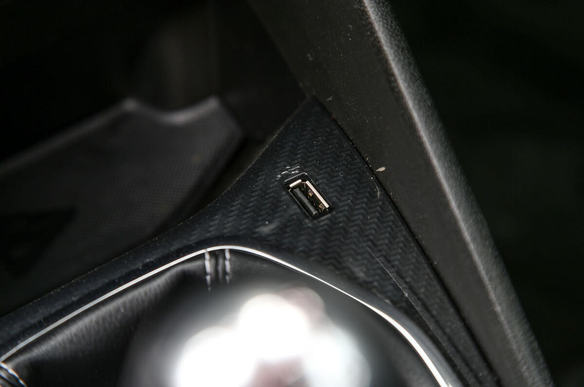 Ford Fiesta ST 2018 road test review USB port