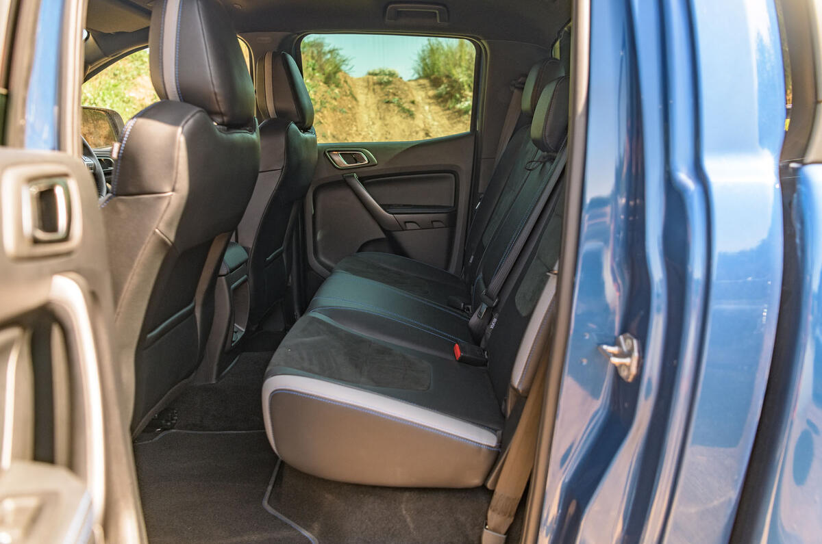 Ford Ranger Raptor 2019 road test review - rear seats