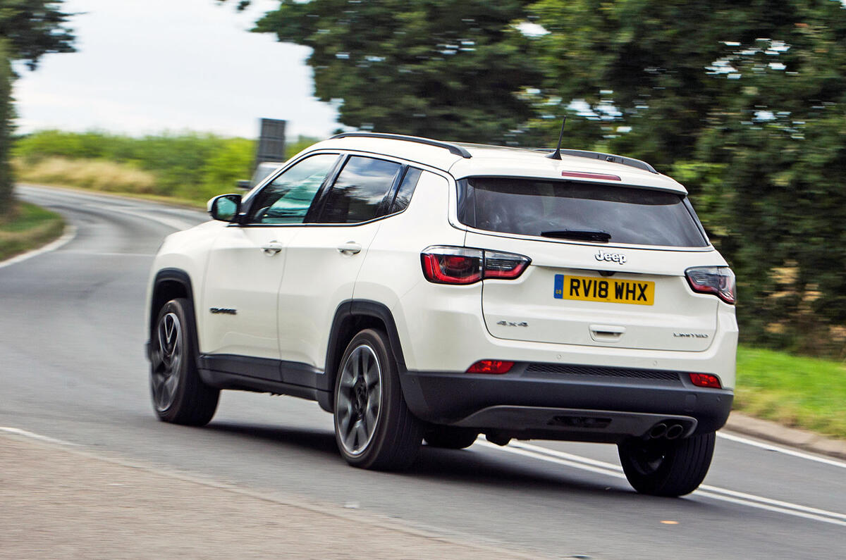 Jeep Compass 2018 road test review - cornering rear