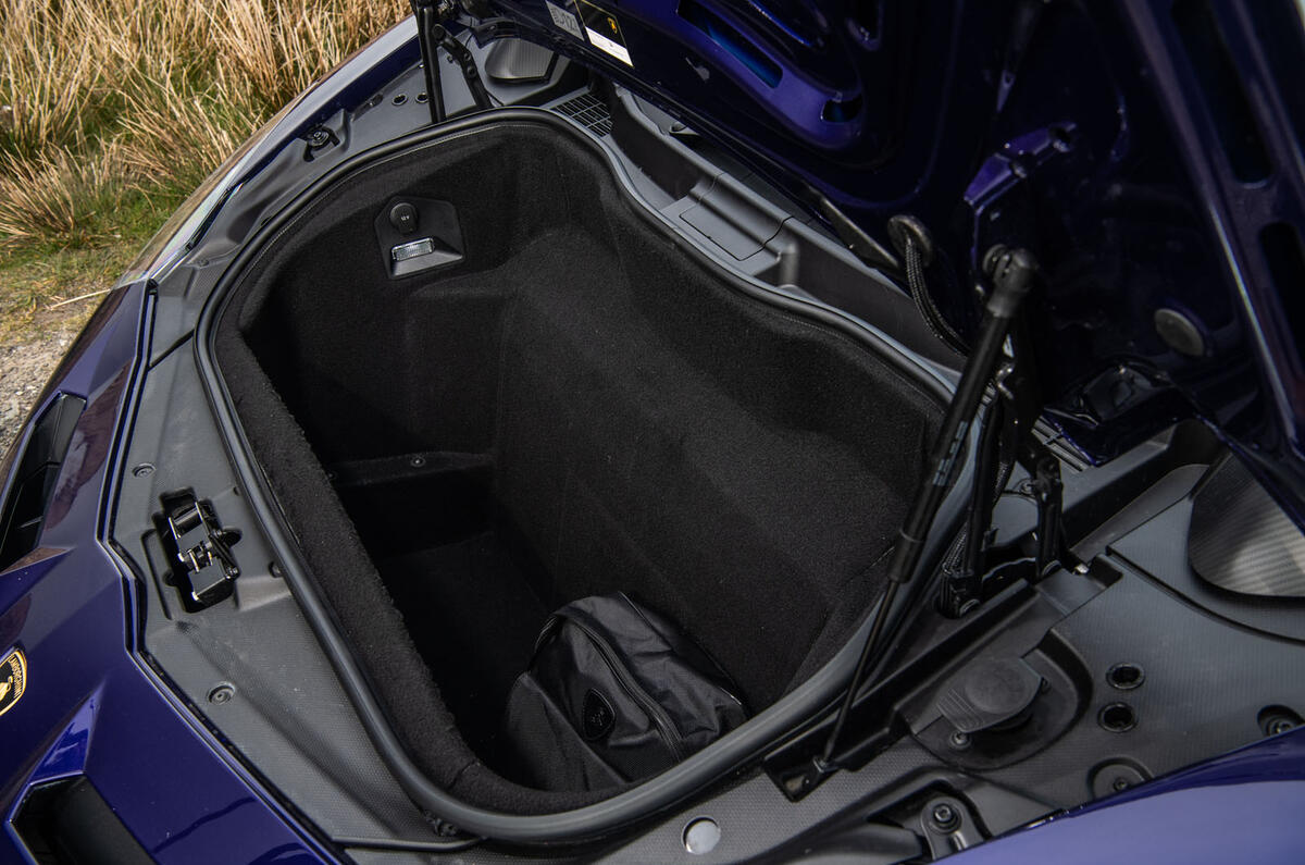 Lamborghini Aventador SVJ 2019 road test review - boot