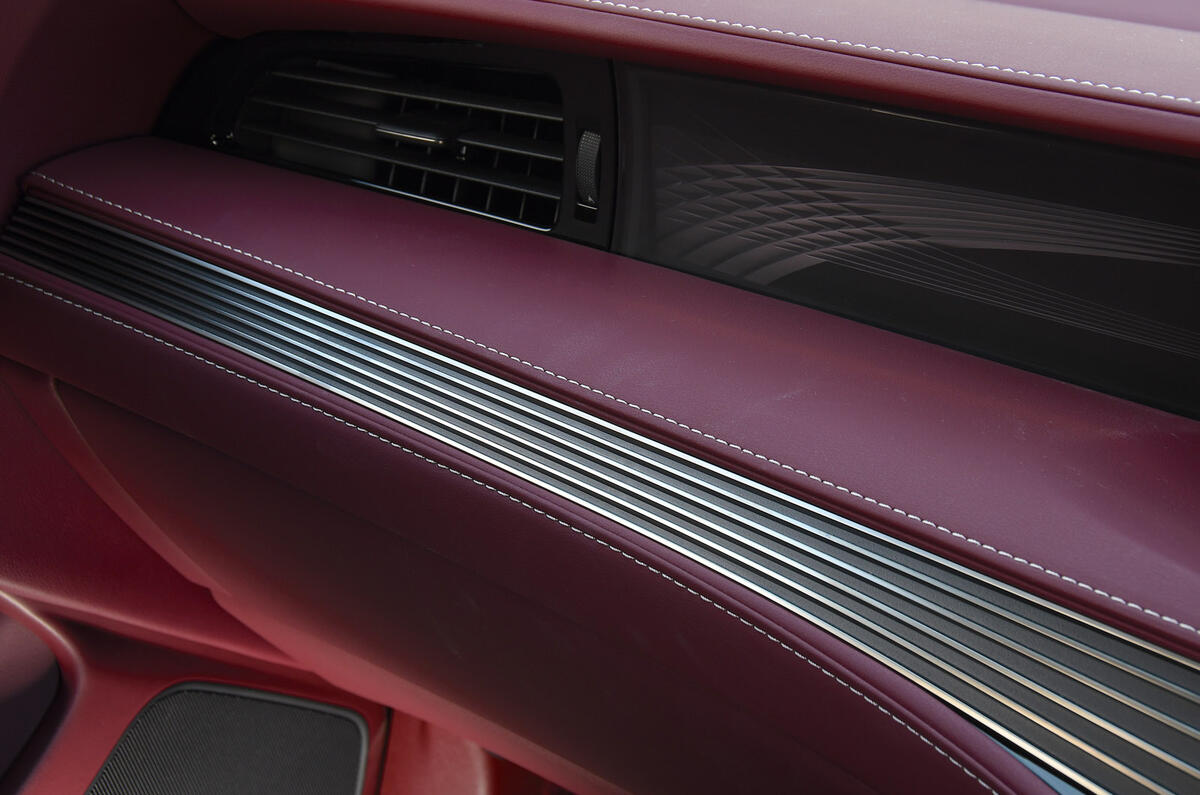 Lexus LS500h 2018 road test review dashboard trim