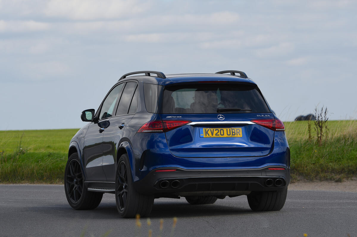 Mercedes-AMG GLE 53 2020 road test review - cornering rear