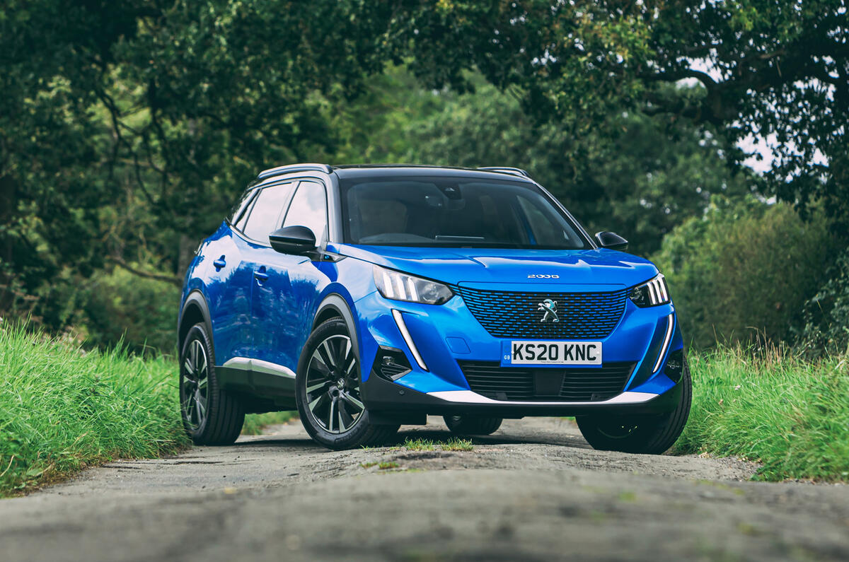 Peugeot e-2008 2020 road test review - static