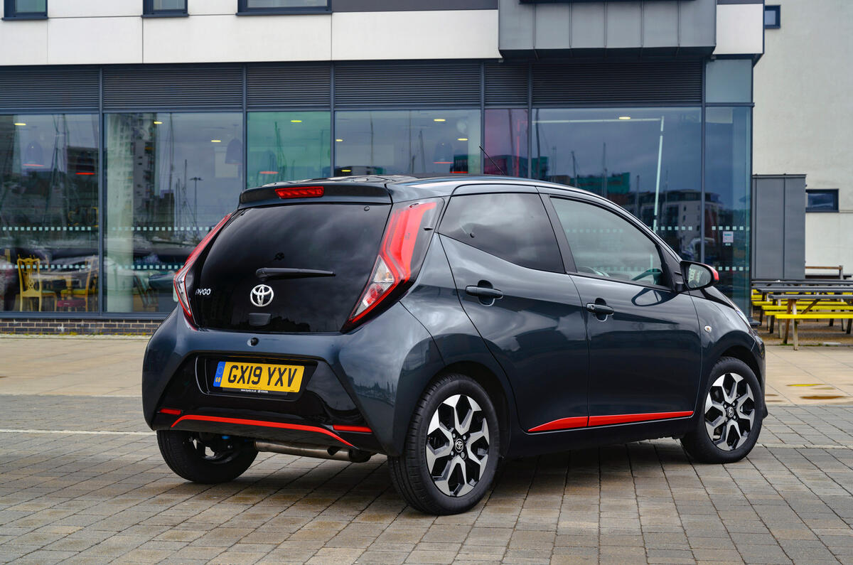 24 Toyota Aygo 2019 UK RT static rear 24 Toyota Aygo 2019 UK RT static rear