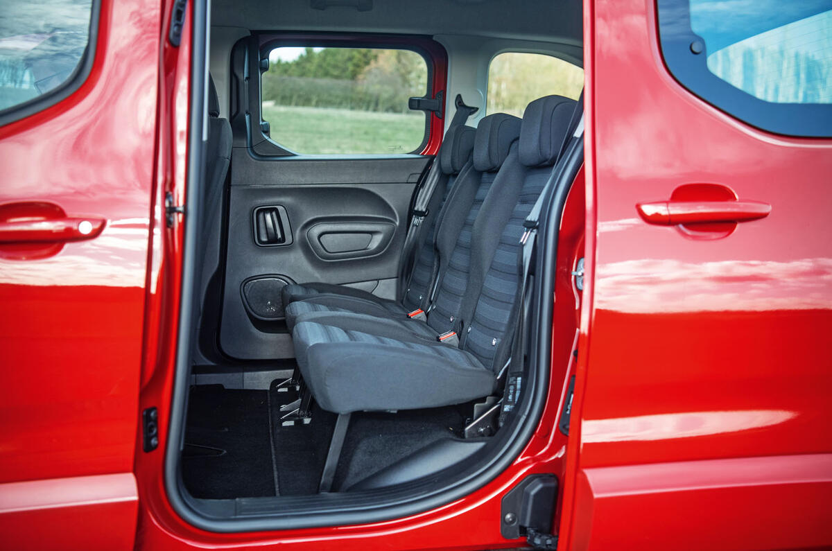 Vauxhall Combo Life 2018 road test review - rear seats