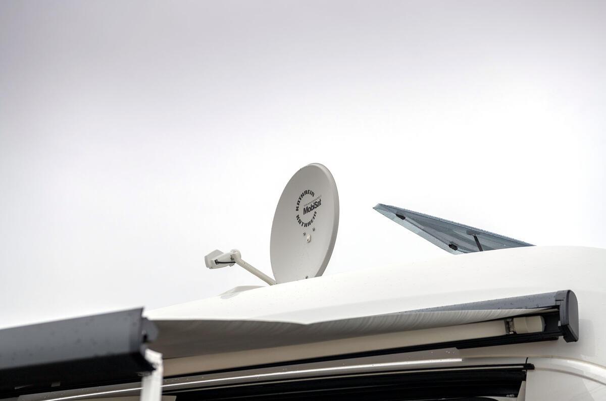 Volkswagen Grand California 2020 road test review - satellite dish