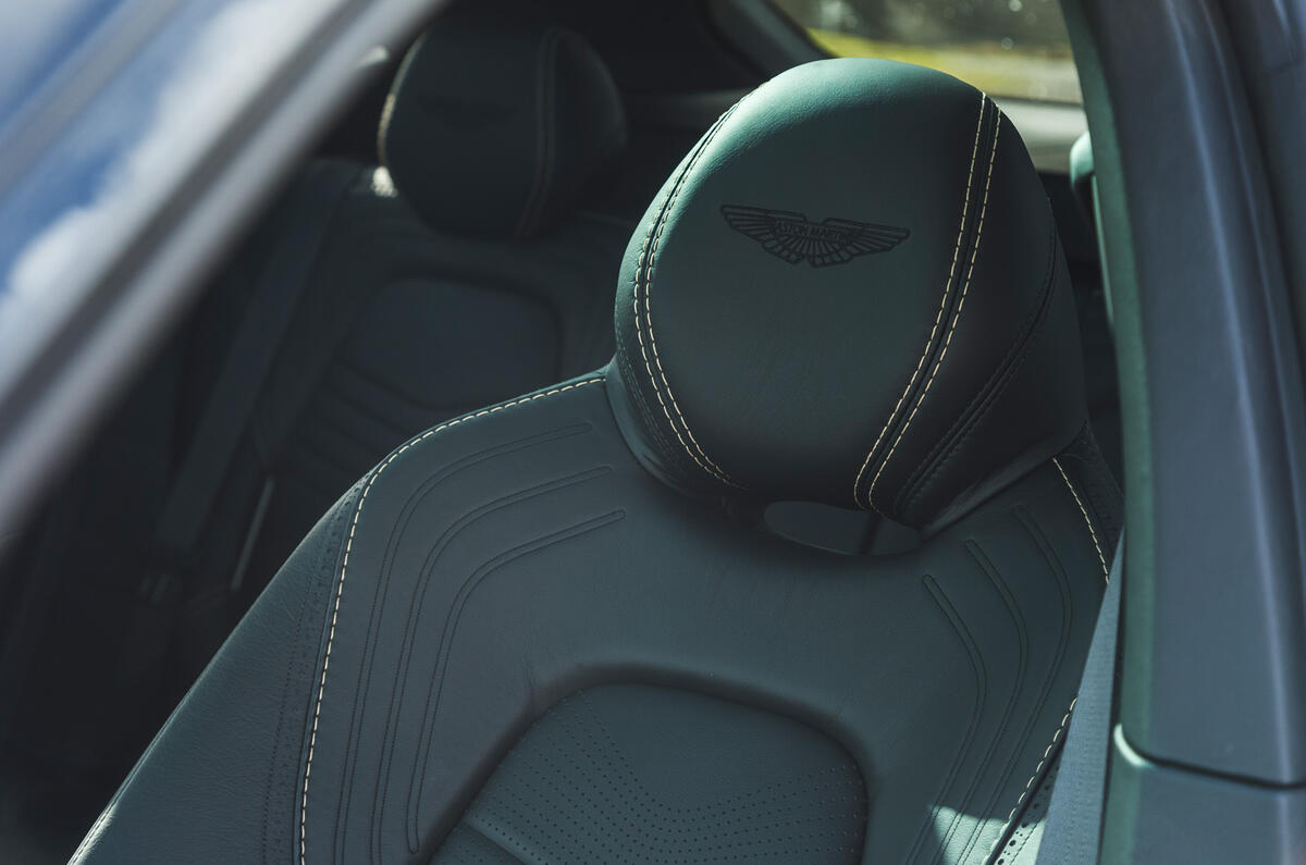 Aston Martin DBX 2020 road test review - seat details