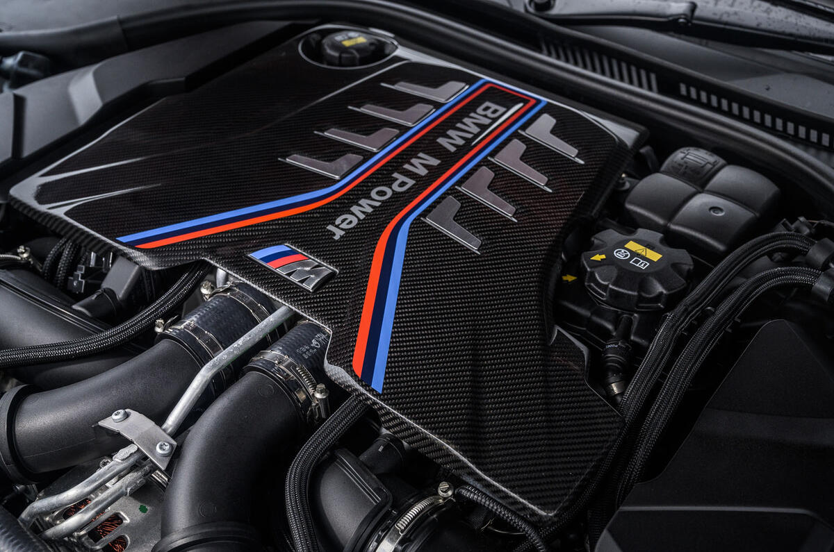BMW M8 Competition convertible 2020 road test review - engine BMW M8 Competition convertible 2020 road test review - engine