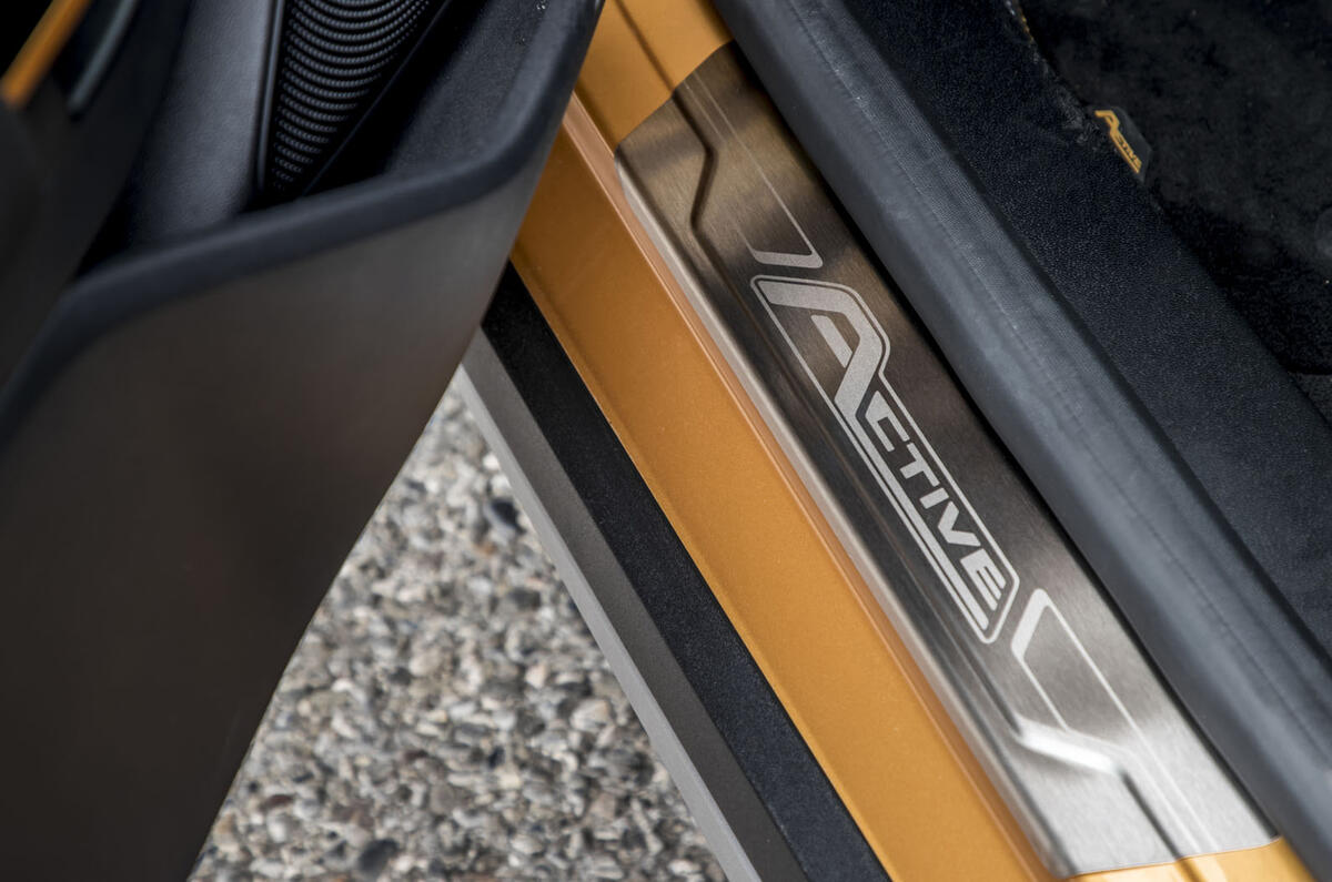 Ford Fiesta Active 2018 road test review scuff plates