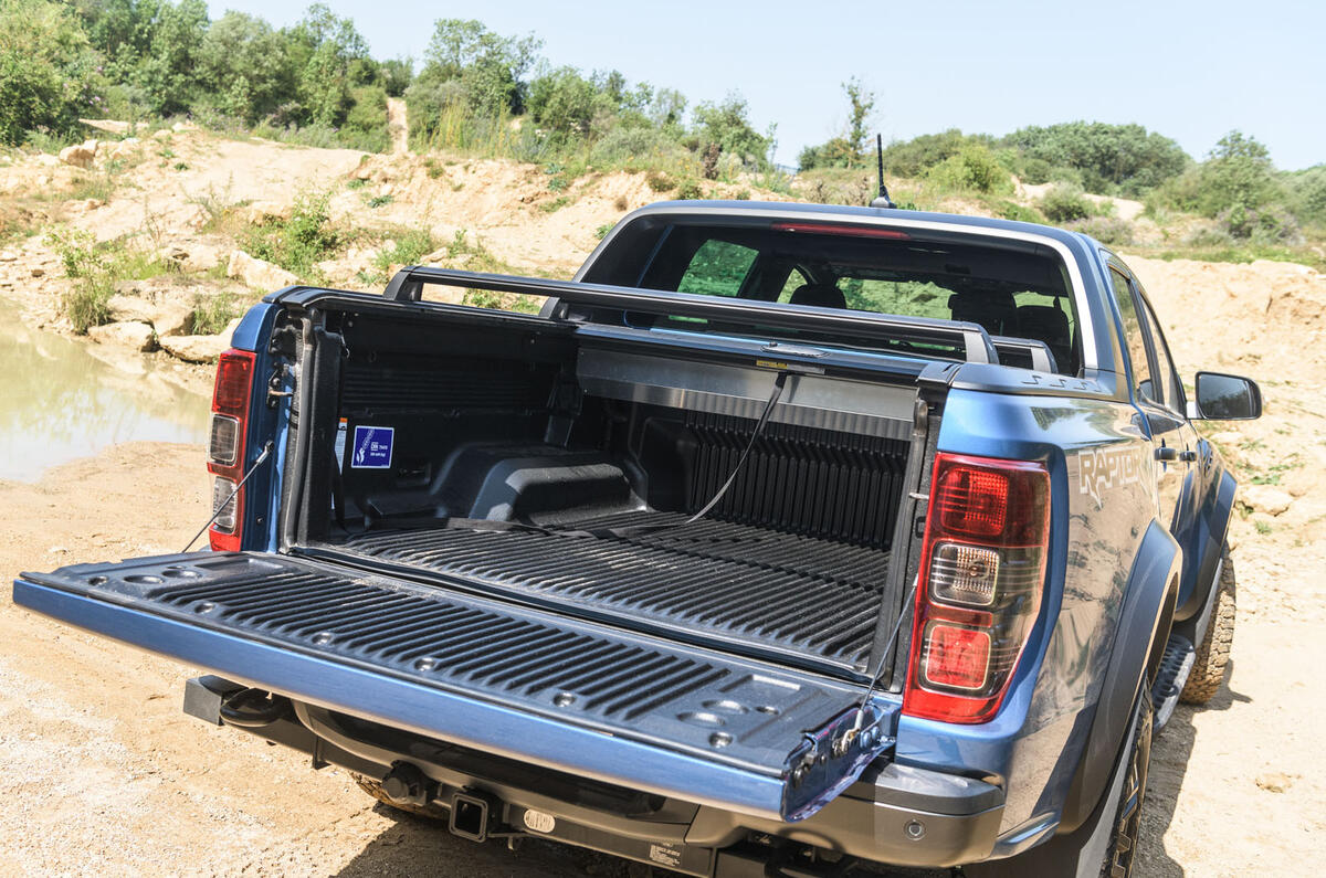 Ford Ranger Raptor 2019 road test review - truck bed