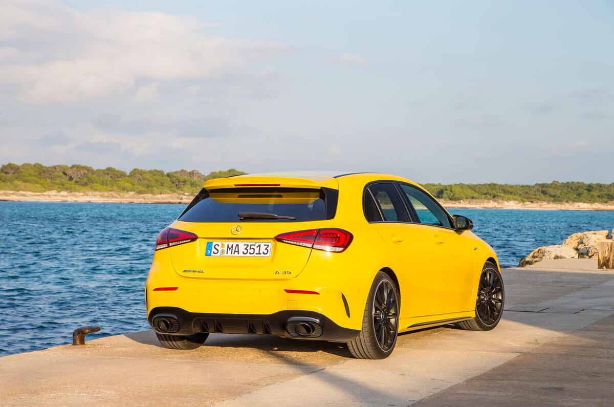 Mercedes-AMG A35 2018 review - static rear