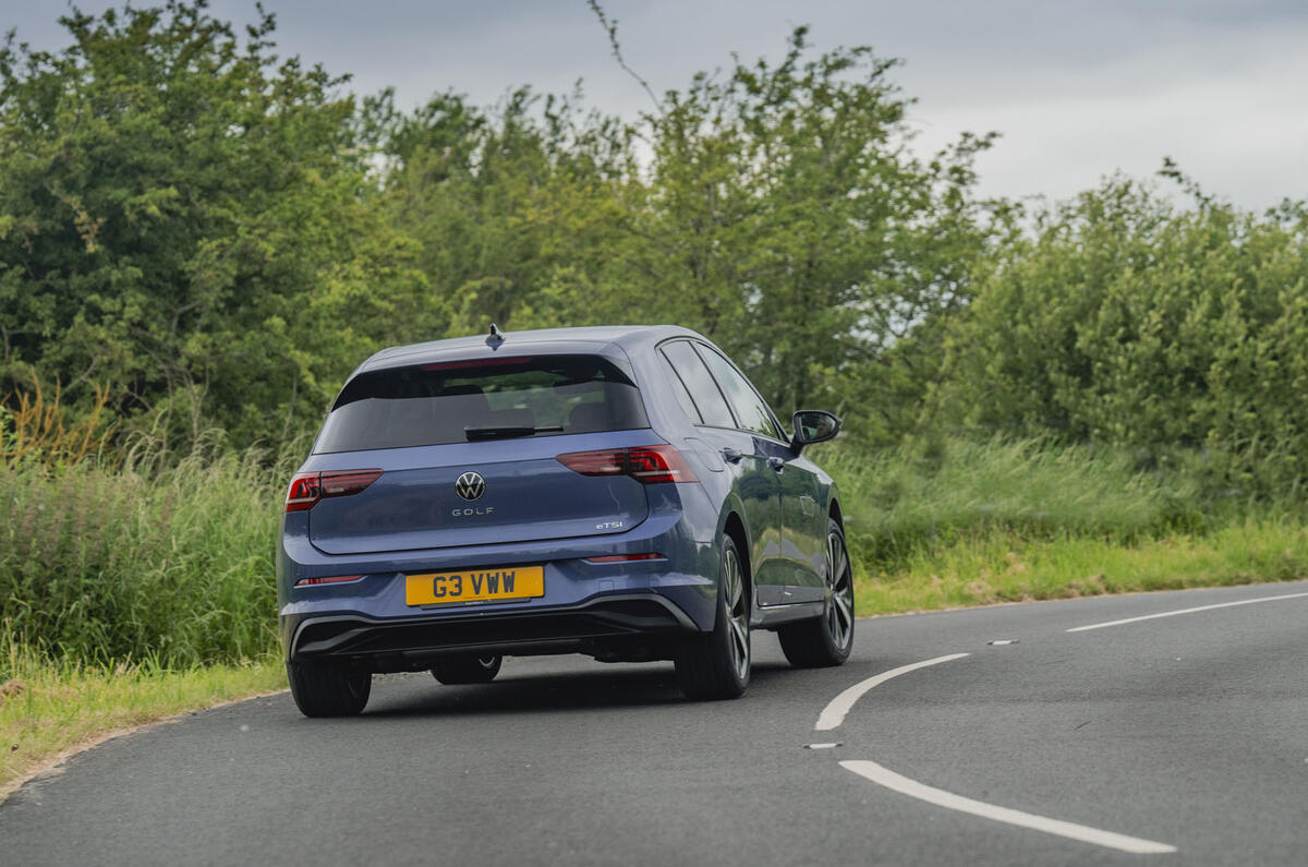 25 Volkswagen Golf Mk85 2024 review rear cornering