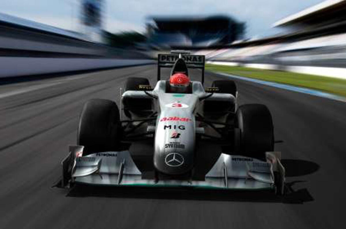 Mercedes GP shows F1 livery