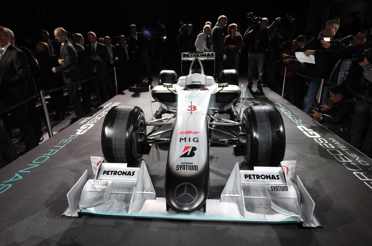 Mercedes GP shows F1 livery