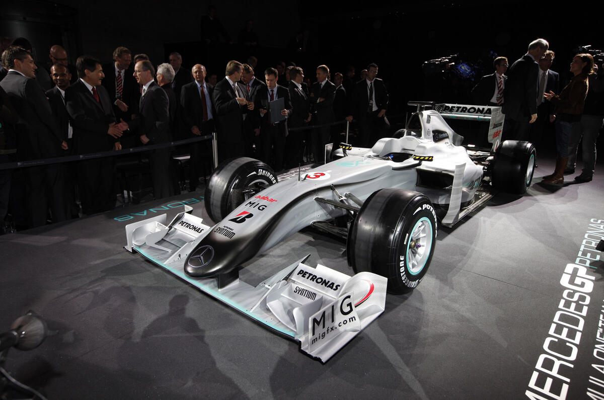 Mercedes GP shows F1 livery