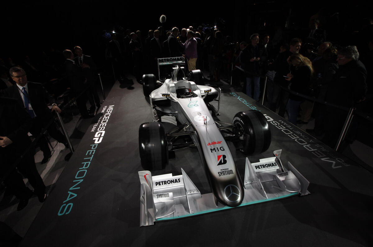 Mercedes GP shows F1 livery