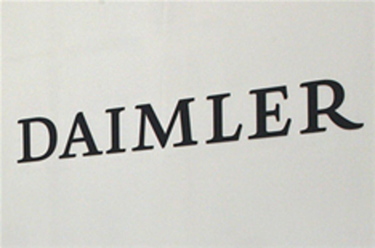 Daimler employees stage protest
