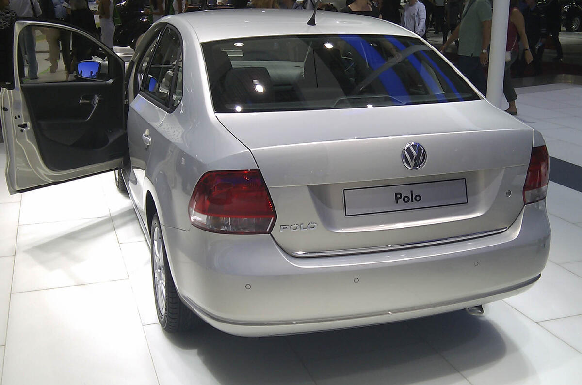 no title VW Polo saloon at Moscow