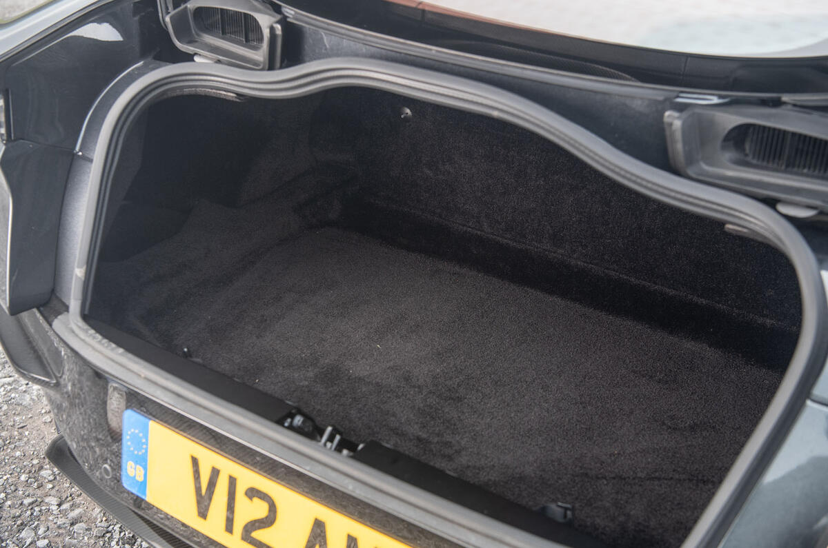 Aston Martin DBS Superleggera 2018 road test review - boot space
