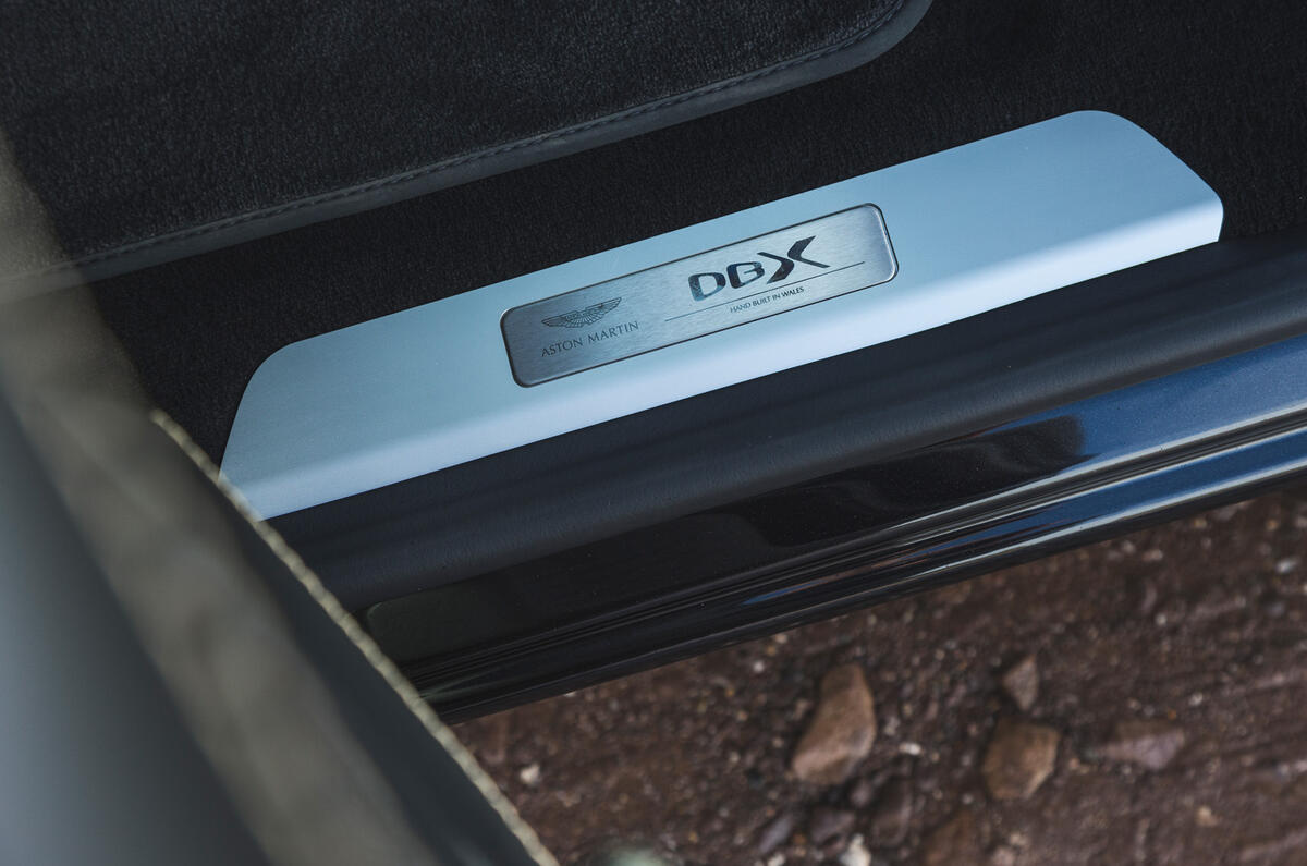 Aston Martin DBX 2020 road test review - scuff plates