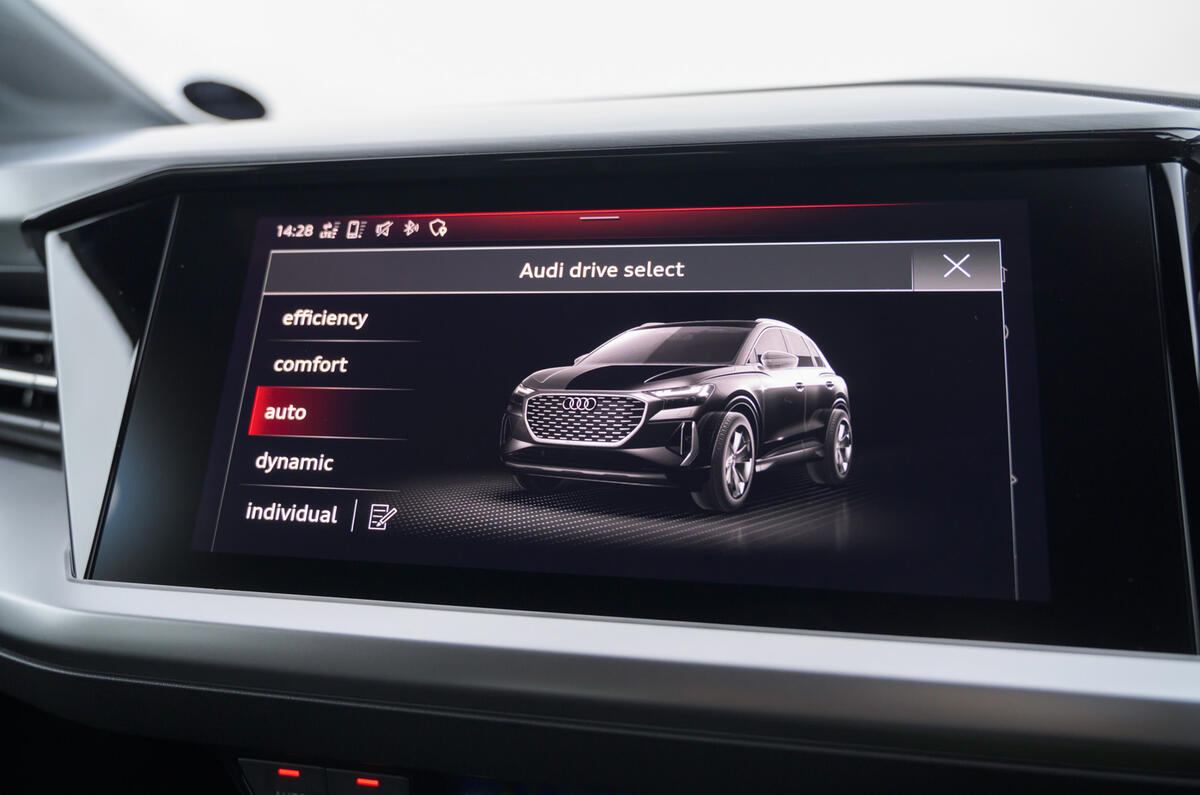 26 Audi Q4 E tron 2021 RT hero drive modes