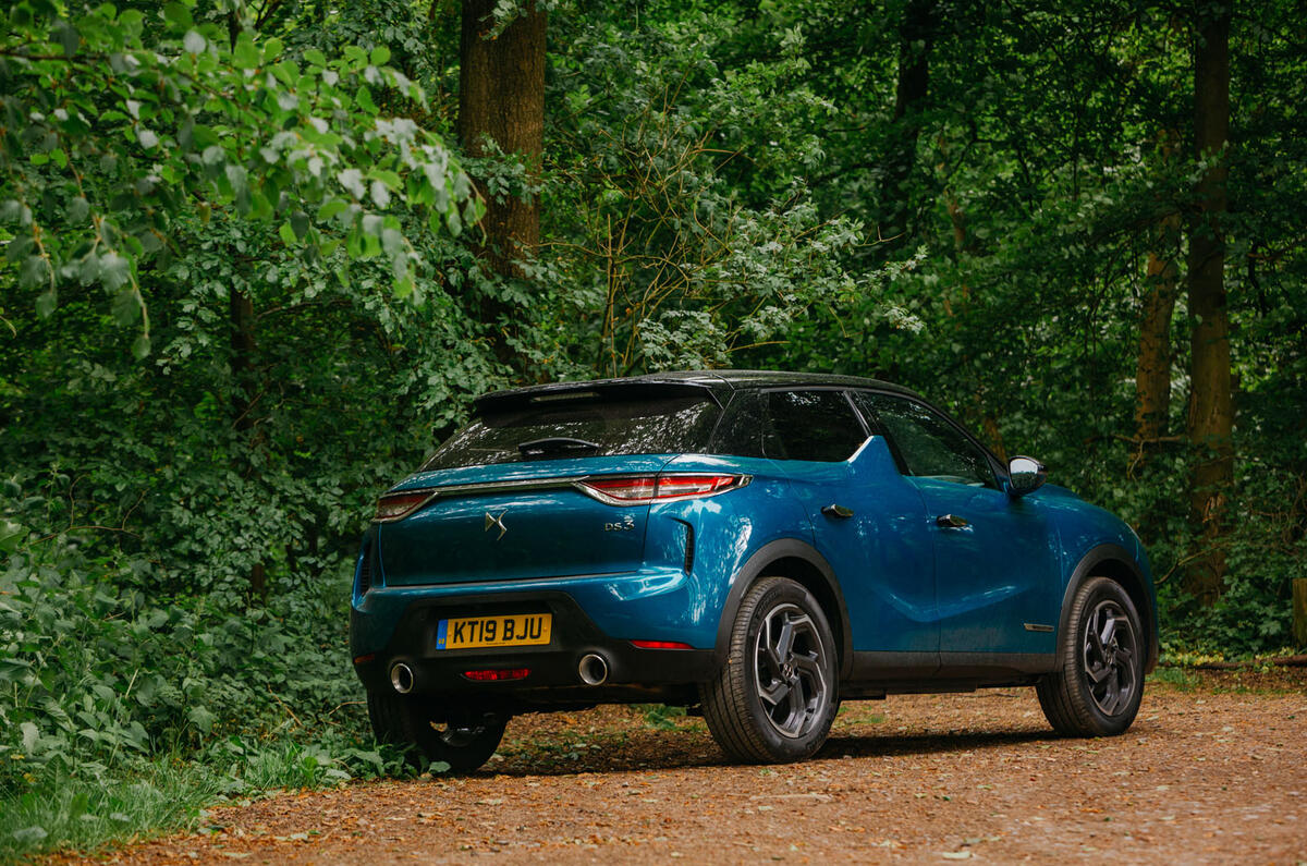 DS 3 Crossback 2019 road test review - static rear
