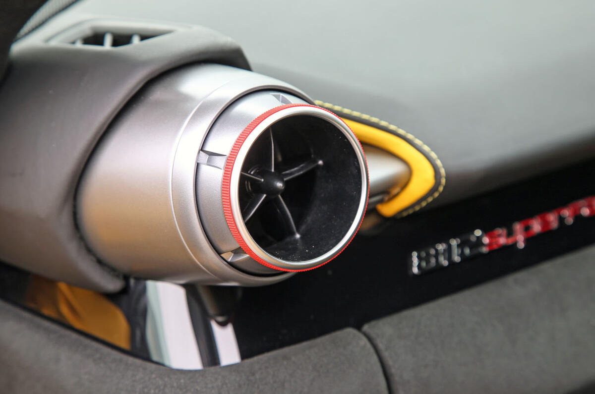 Ferrari 812 Superfast 2018 road test review air vents