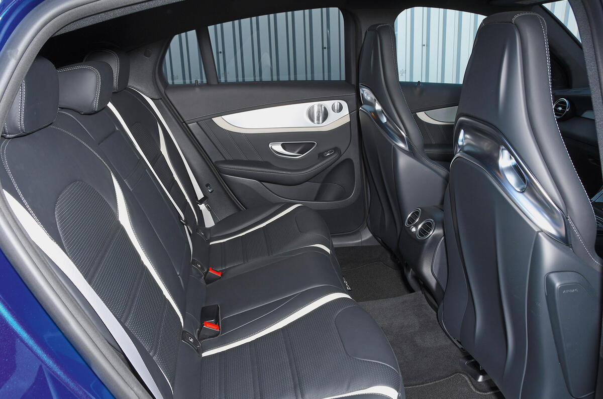 Mercedes-AMG GLC 63 S road test review rear seats