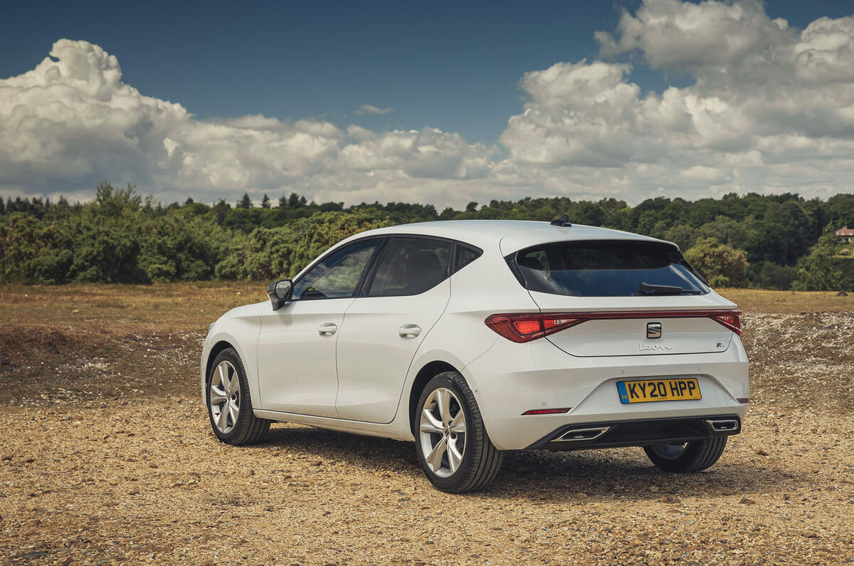 Seat Leon 2020 road test review - static rear Seat Leon 2020 road test review - static rear