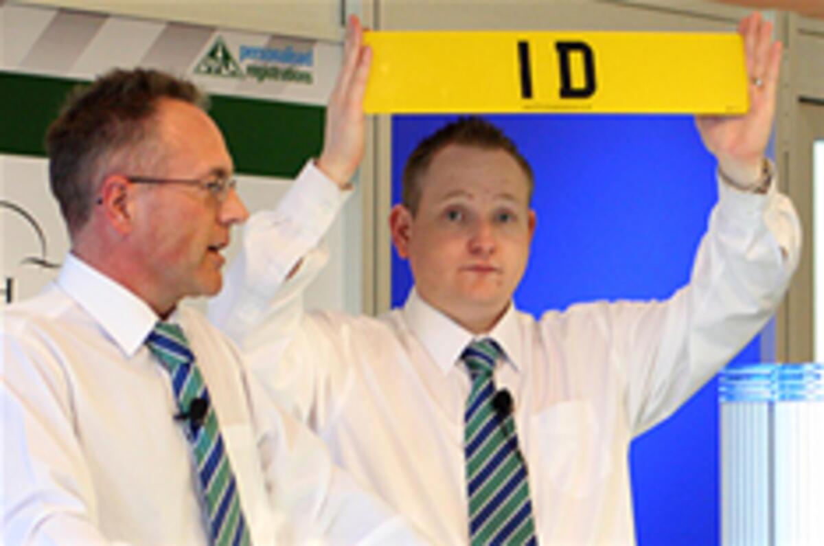 Personal plate sells for £285k
