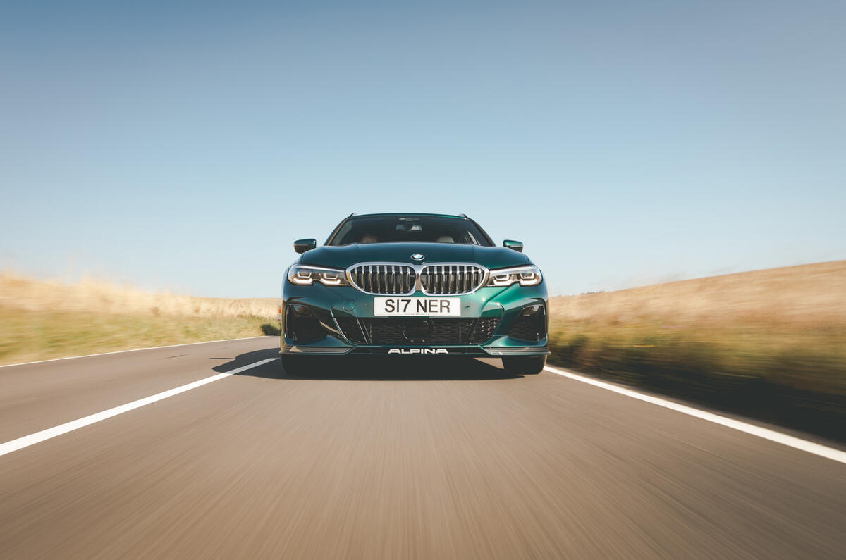 Alpina B3 Touring 2020 road test review - on the road nose Alpina B3 Touring 2020 road test review - on the road nose