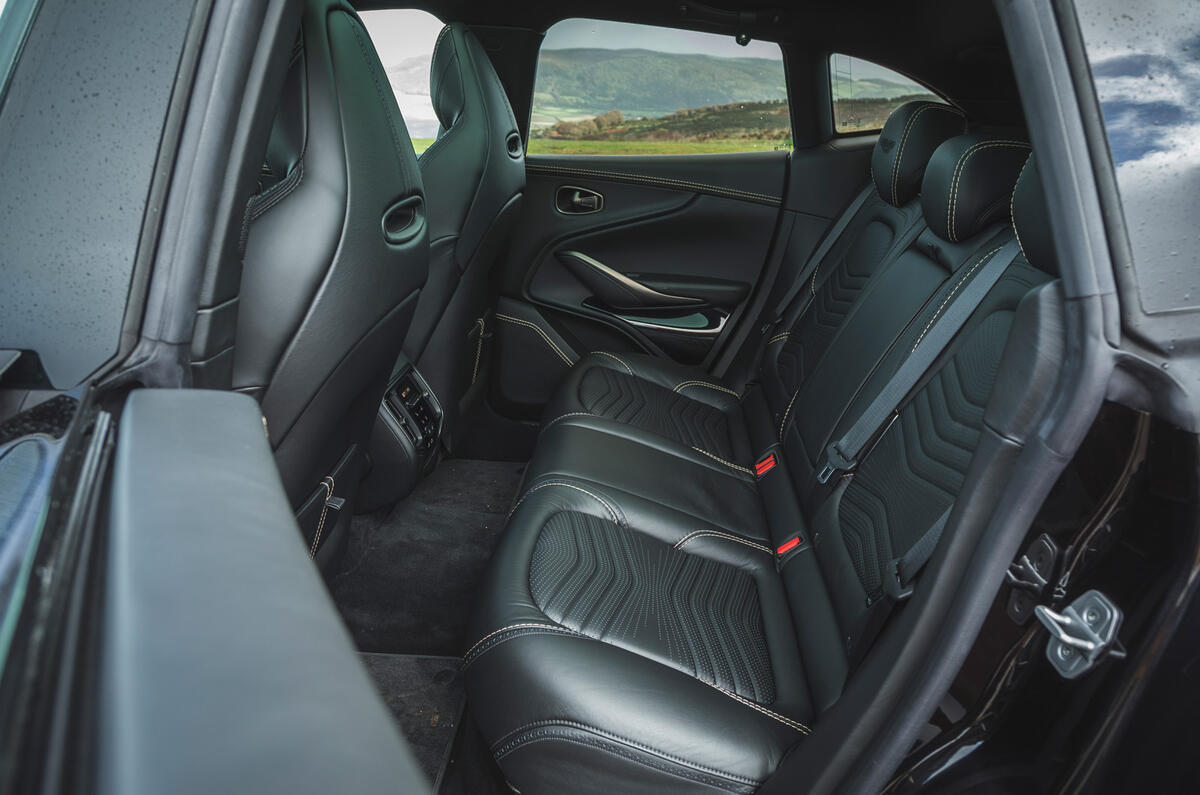 Aston Martin DBX 2020 road test review - rear seats