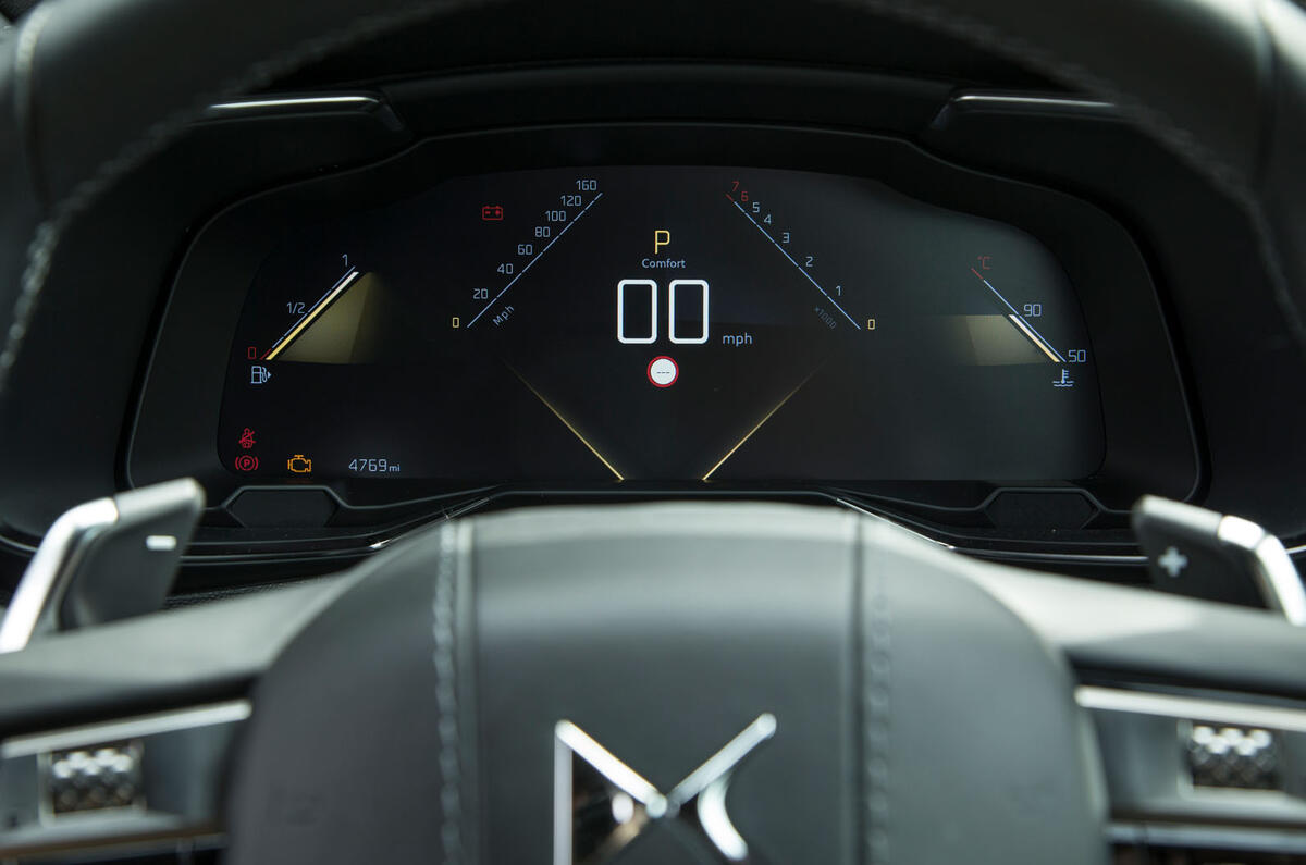 DS 7 Crossback 2018 road test review instrument cluster
