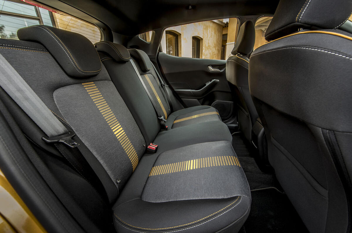 Ford Fiesta Active 2018 road test review rear seats