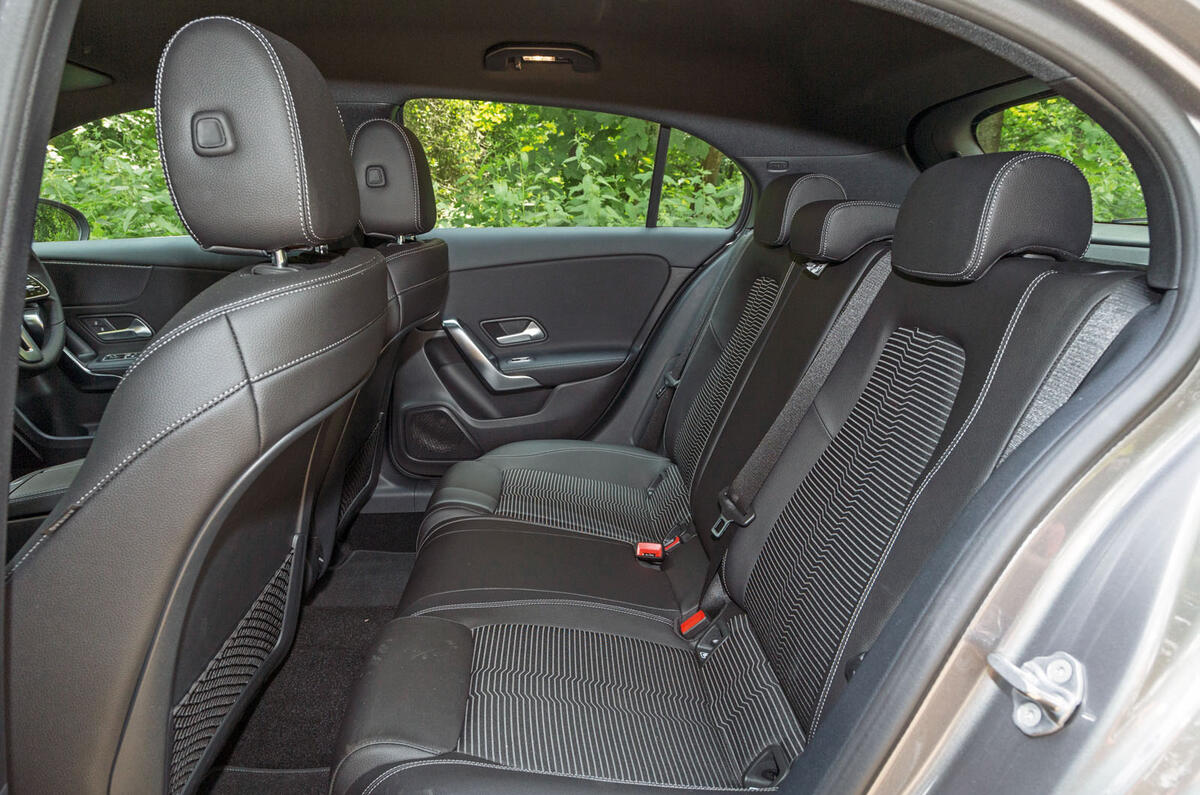 Mercedes-Benz A-Class 2018 road test review rear seats