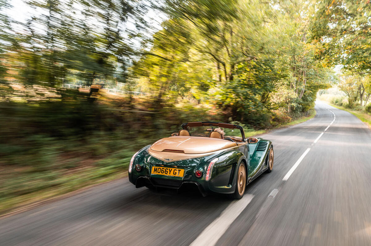 Morgan Aero GT 2018 review - action rear