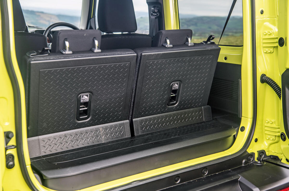 Suzuki Jimny 2018 : essai routier - volume du coffre - places assises