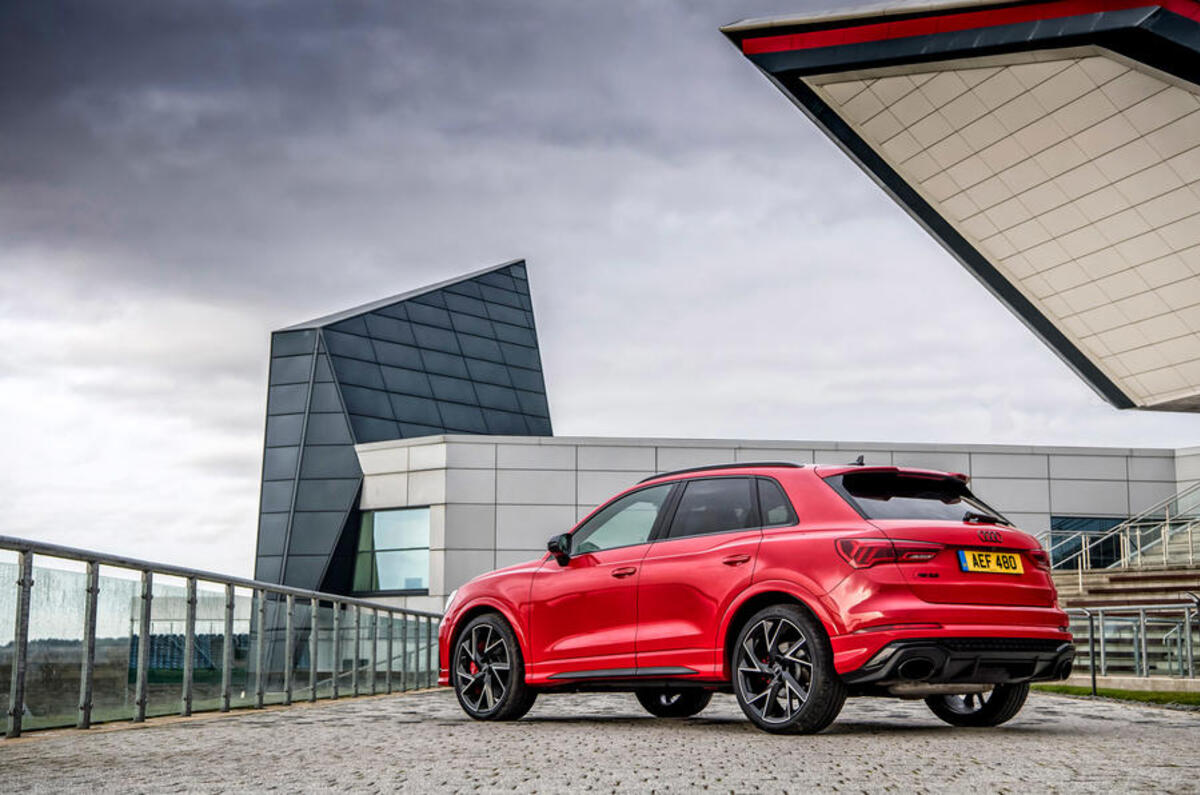 Audi RS Q3 2020 road test review - static rear