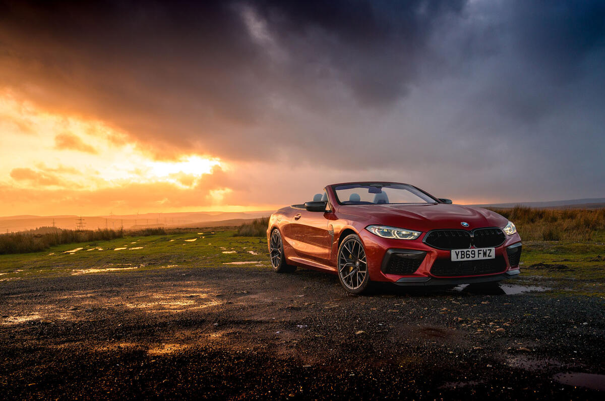 BMW M8 Competition convertible 2020 road test review - static BMW M8 Competition convertible 2020 road test review - static