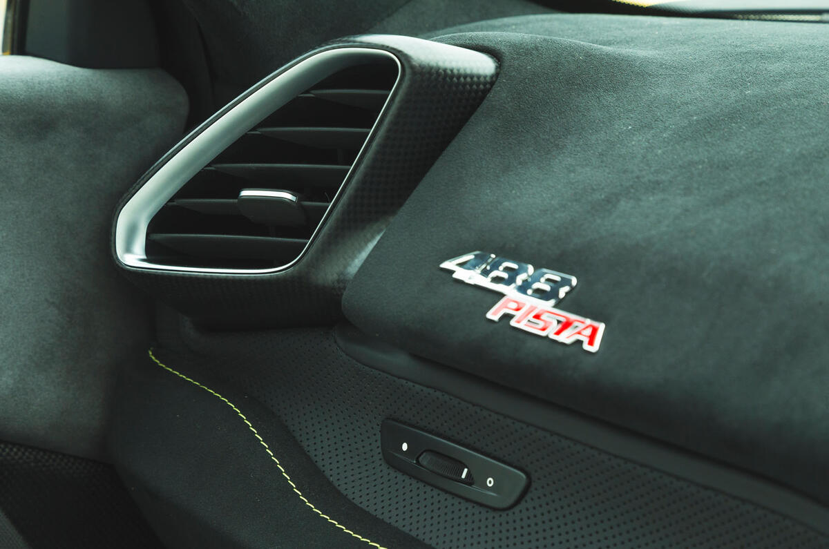Ferrari 488 Pista 2019 road test review - interior trim