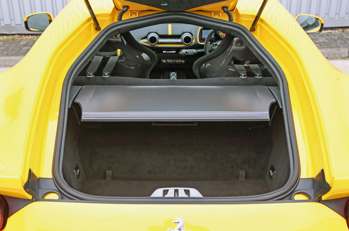 Ferrari 812 Superfast 2018 road test review boot space