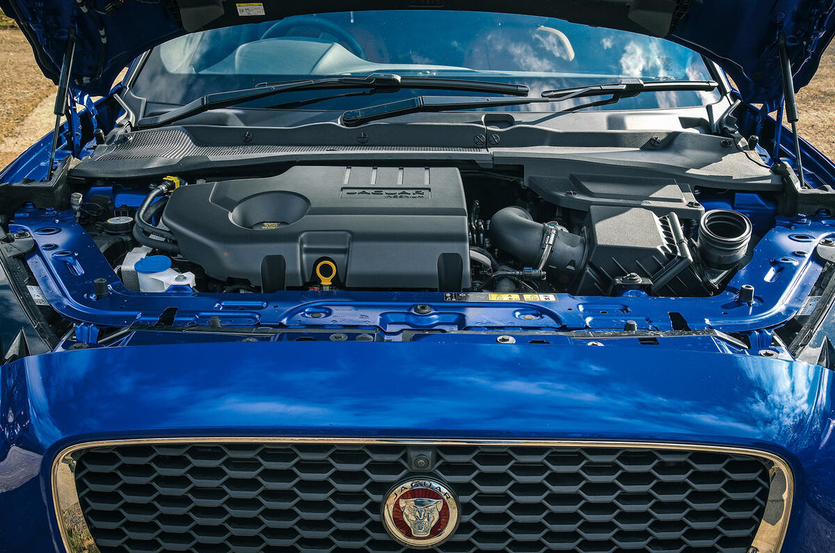 Jaguar E-Pace review engine front